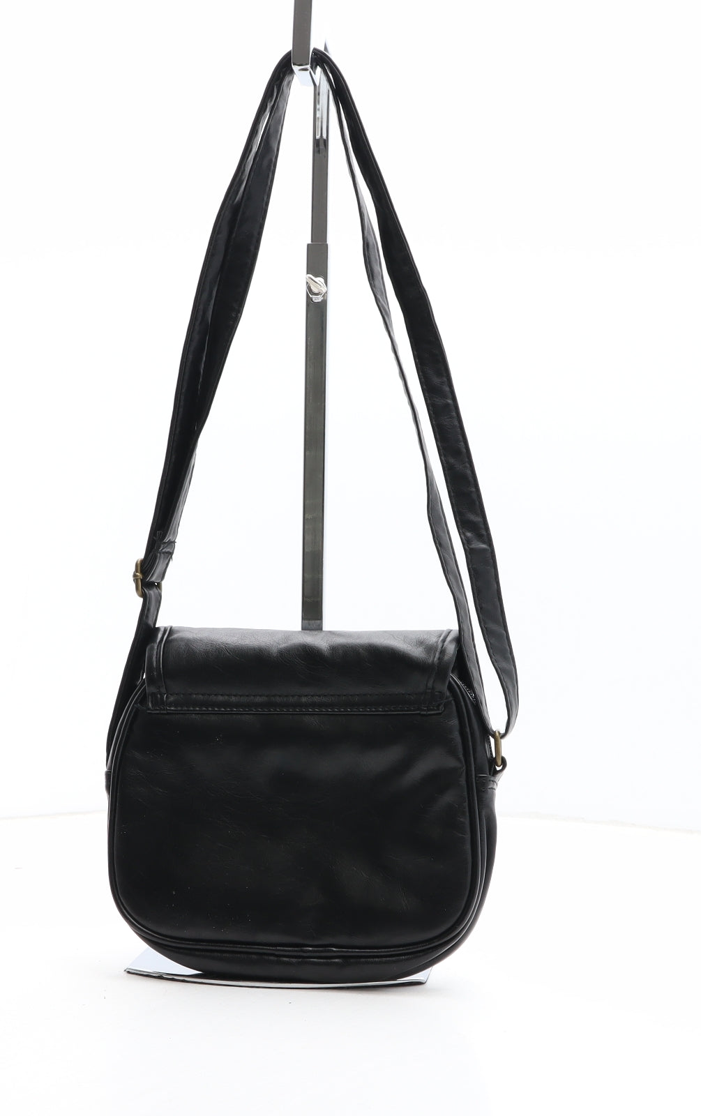 Preworn Womens Black Polyethylene Crossbody Size Mini