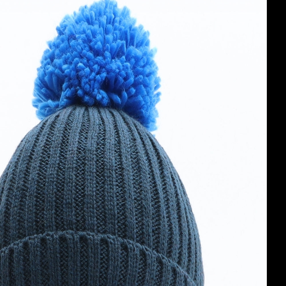 Preworn Boys Blue Acrylic Bobble Hat One Size