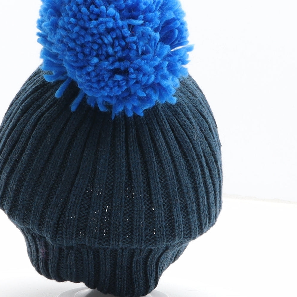 Preworn Boys Blue Acrylic Bobble Hat One Size