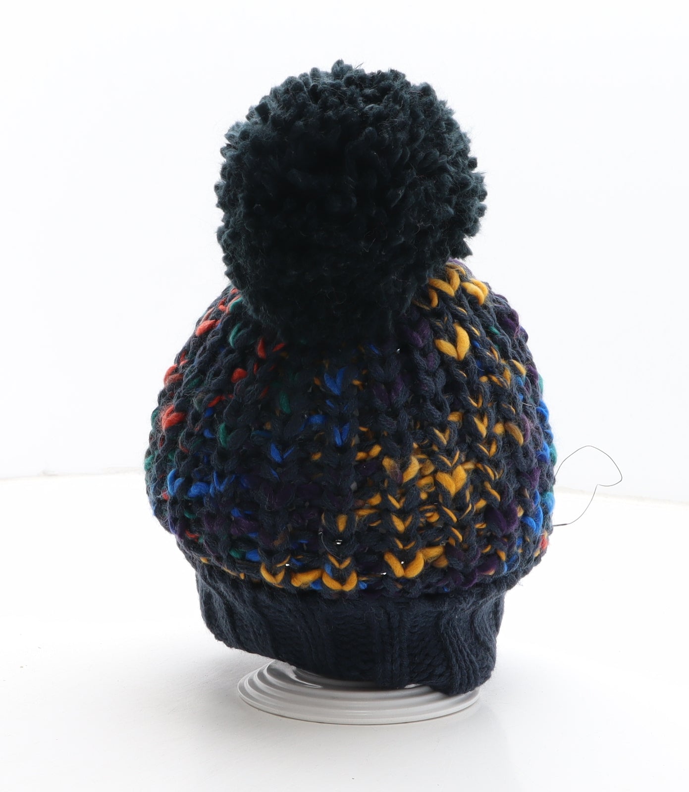 Preworn Boys Multicoloured Acrylic Bobble Hat One Size