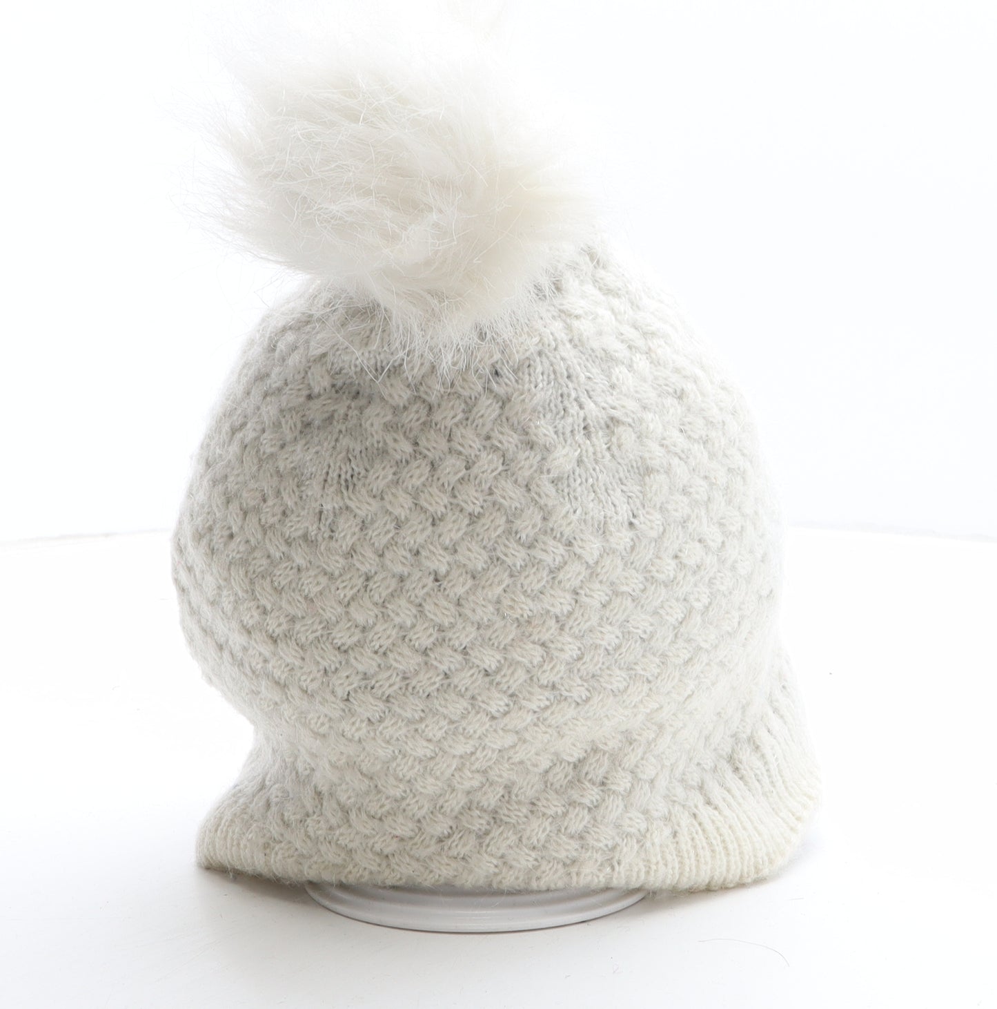 Spyder Womens Ivory Acrylic Bobble Hat One Size
