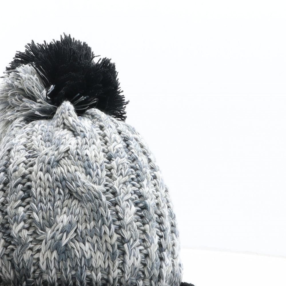 Robin Ruth Womens Multicoloured Geometric Acrylic Bobble Hat One Size - Amsterdam