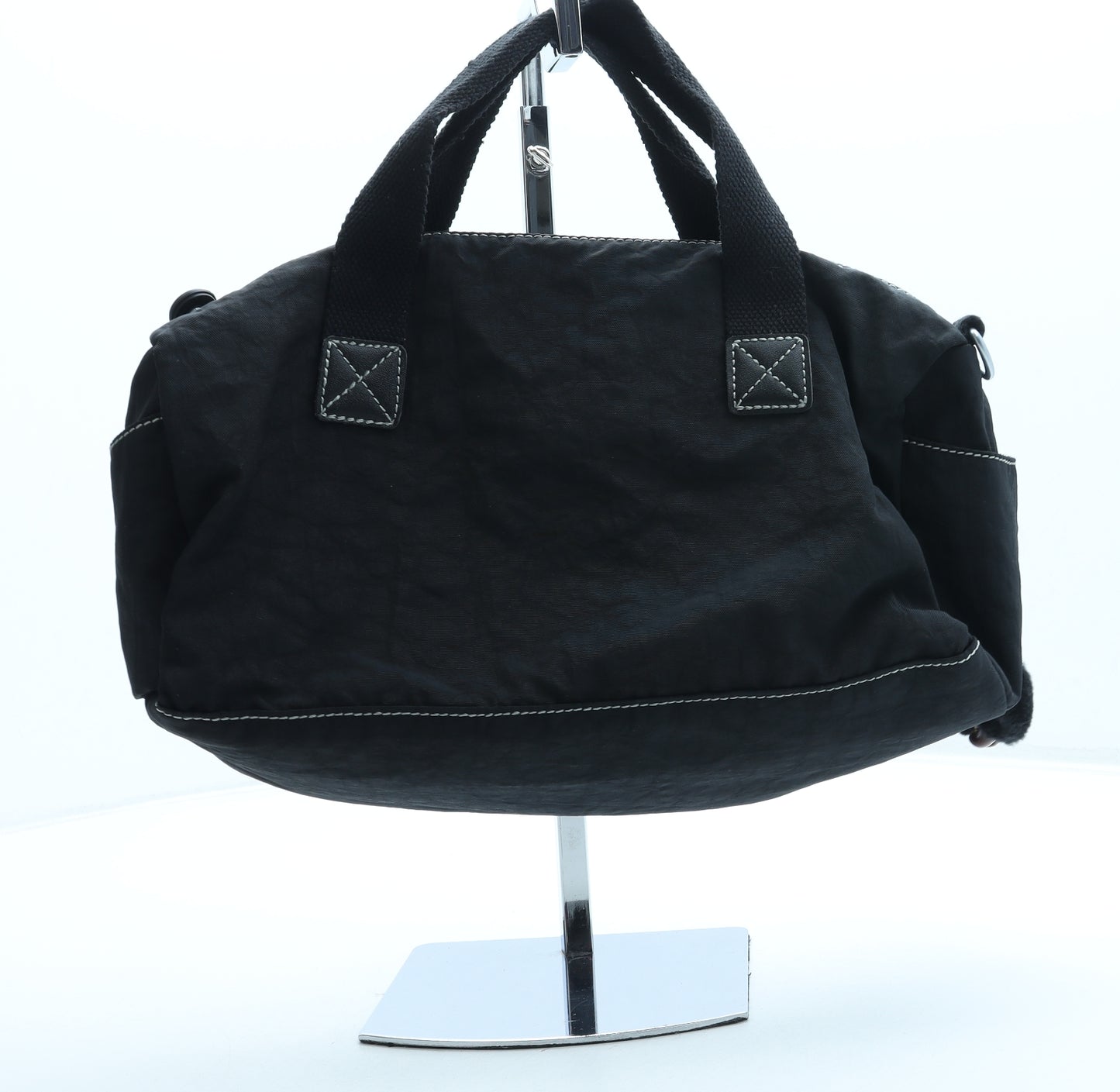 Kipling Womens Black Polyester Top Handle Bag Size Medium