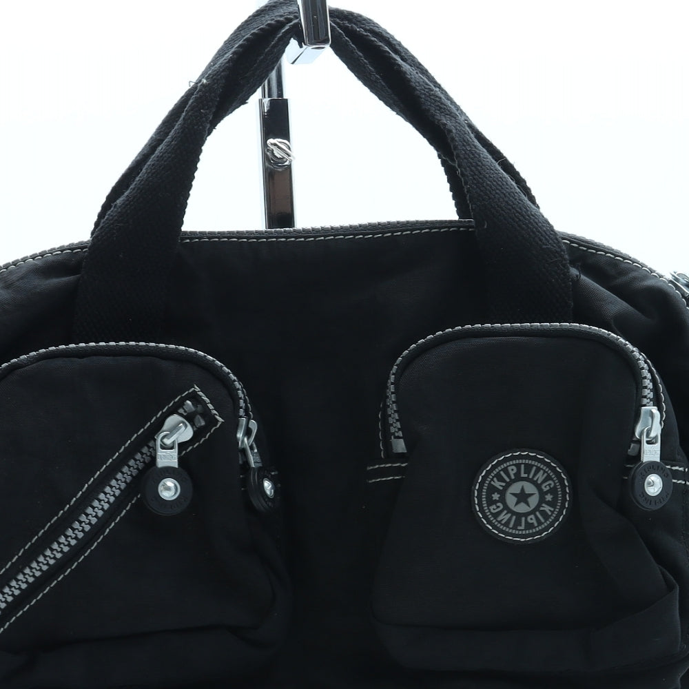 Kipling Womens Black Polyester Top Handle Bag Size Medium
