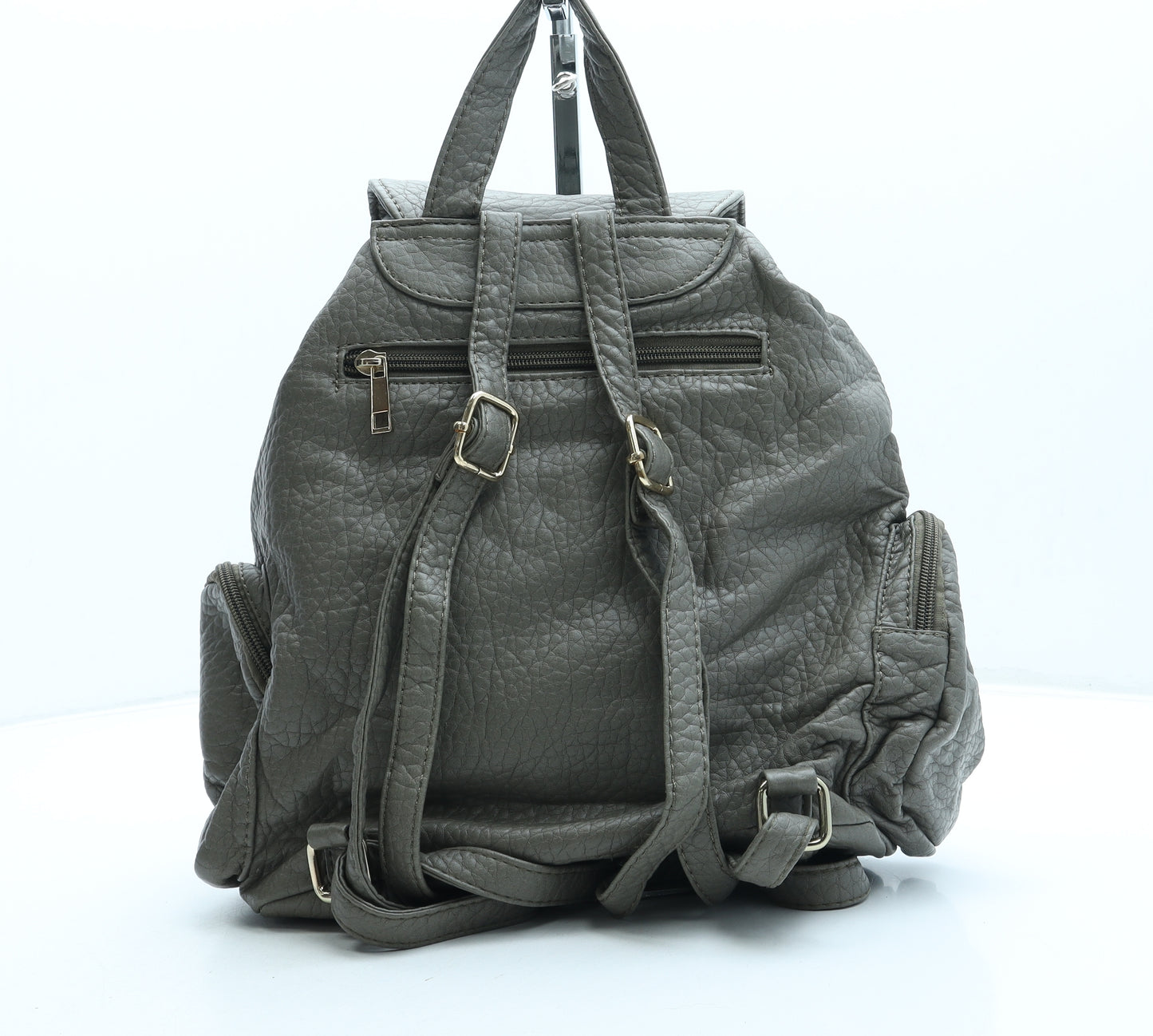 Kbas Womens Green Leather Backpack Size Medium