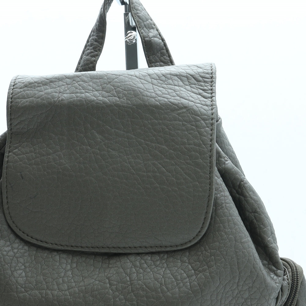 Kbas Womens Green Leather Backpack Size Medium