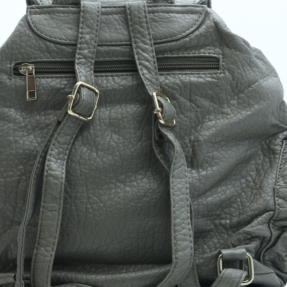 Kbas Womens Green Leather Backpack Size Medium