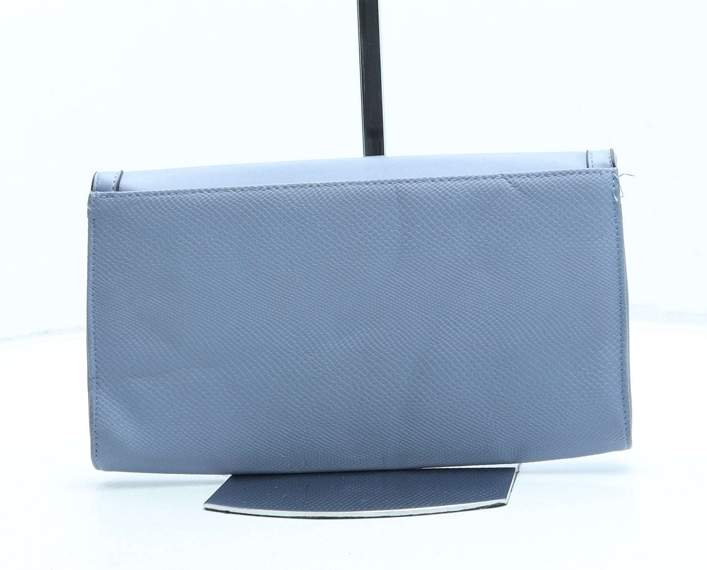 River Island Womens Blue Leather Clutch Size Small