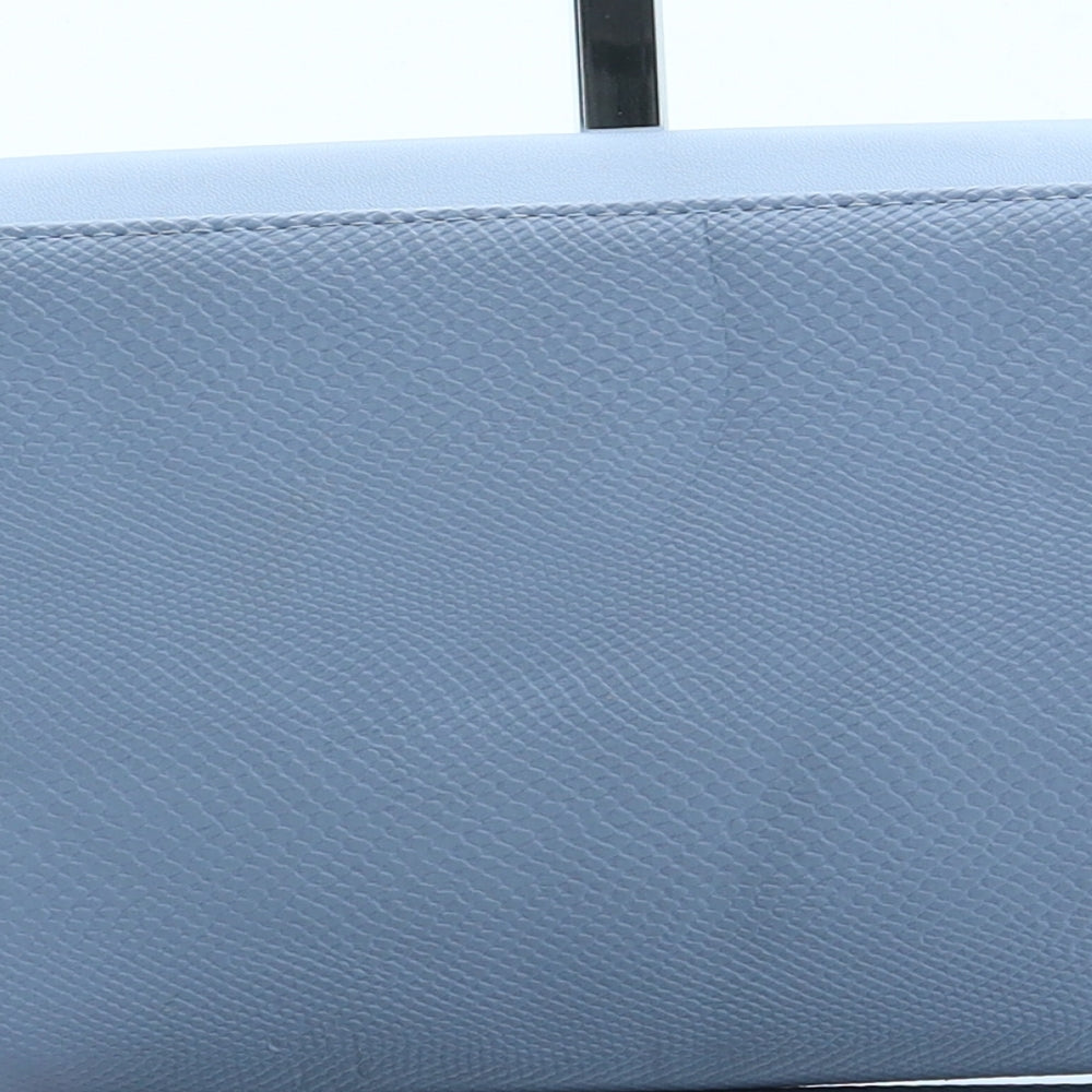 River Island Womens Blue Leather Clutch Size Small