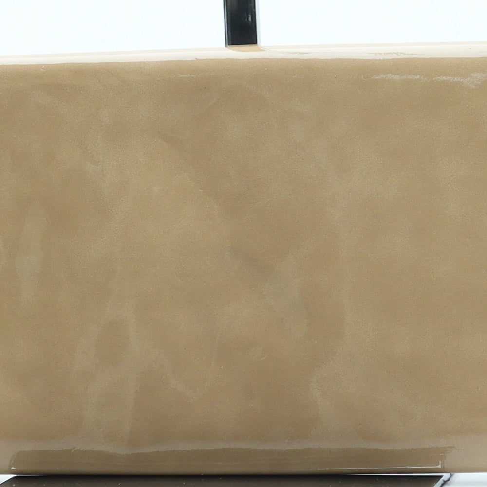 Preworn Womens Brown Leather Clutch Size Small