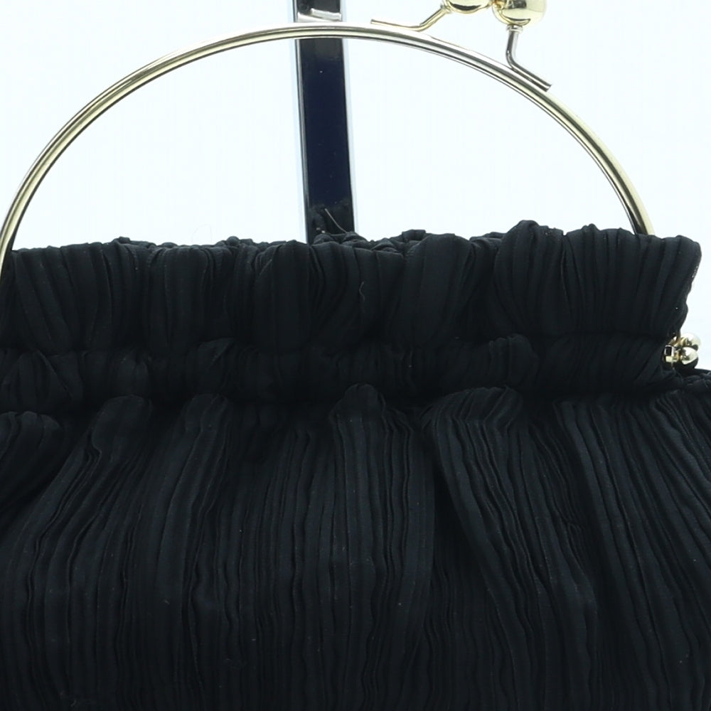 MY Womens Black Polyester Clutch Size Small