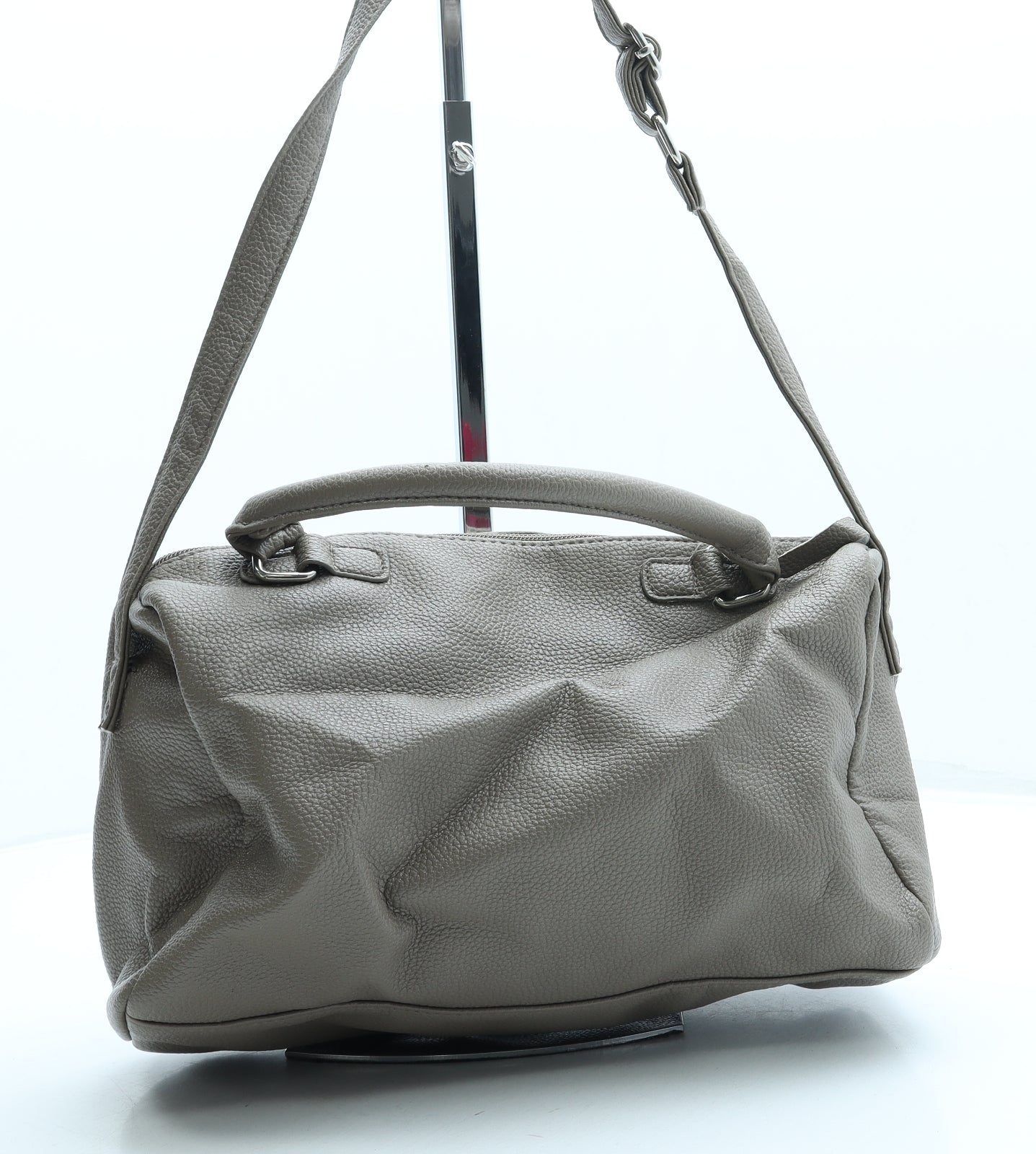 Atmosphere Womens Beige Leather Crossbody Size Small