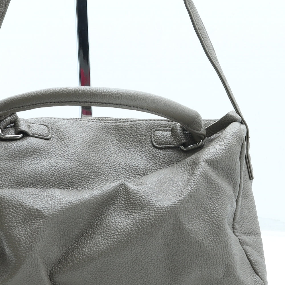 Atmosphere Womens Beige Leather Crossbody Size Small