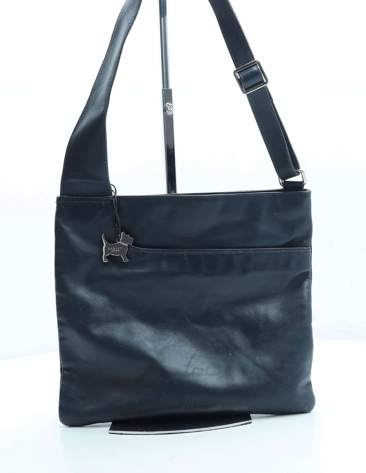 Radley Womens Blue Leather Crossbody Size Small