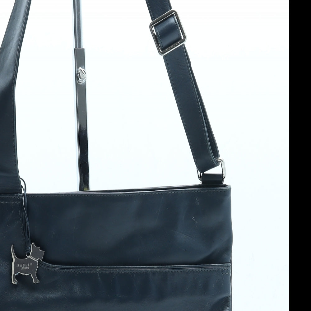 Radley Womens Blue Leather Crossbody Size Small