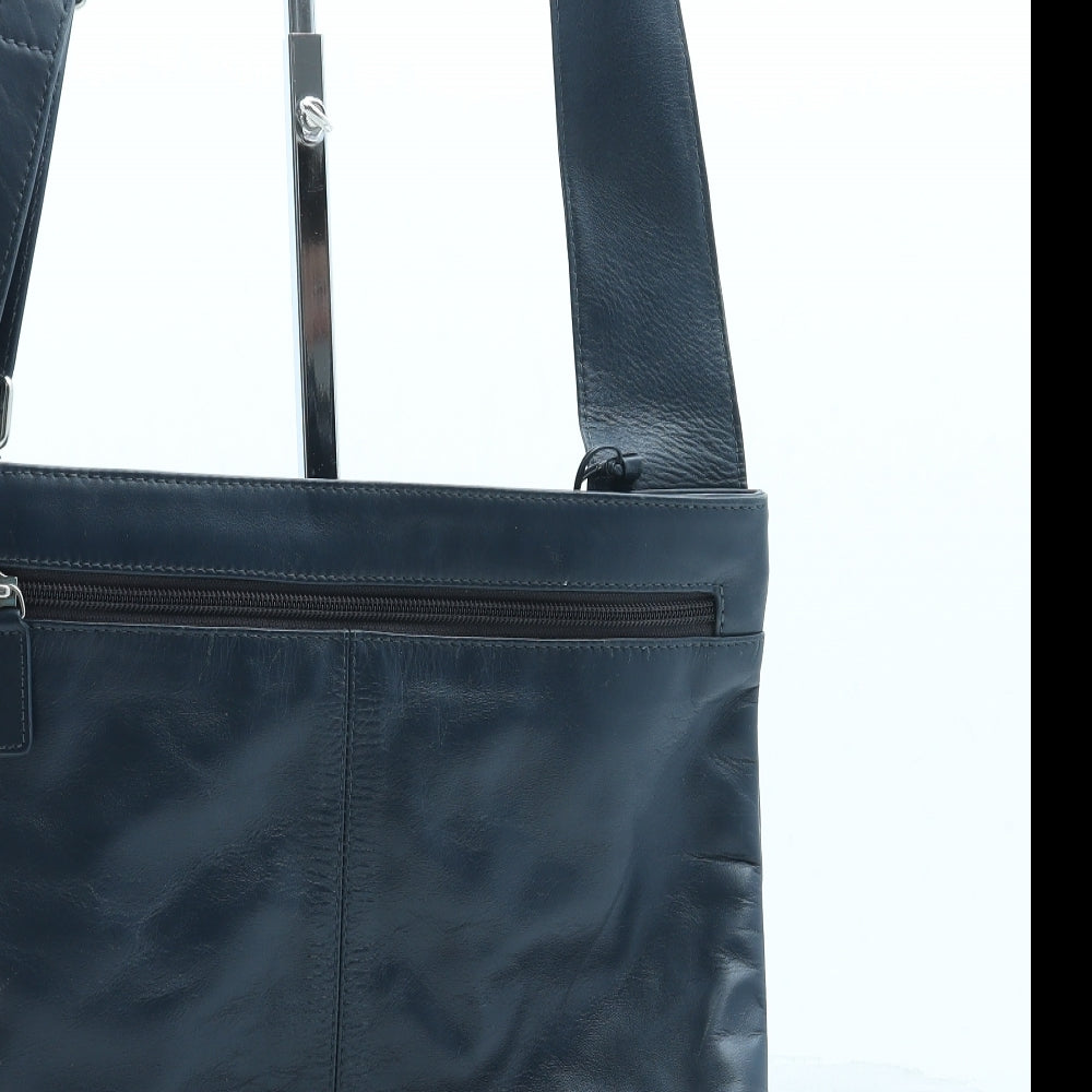 Radley Womens Blue Leather Crossbody Size Small