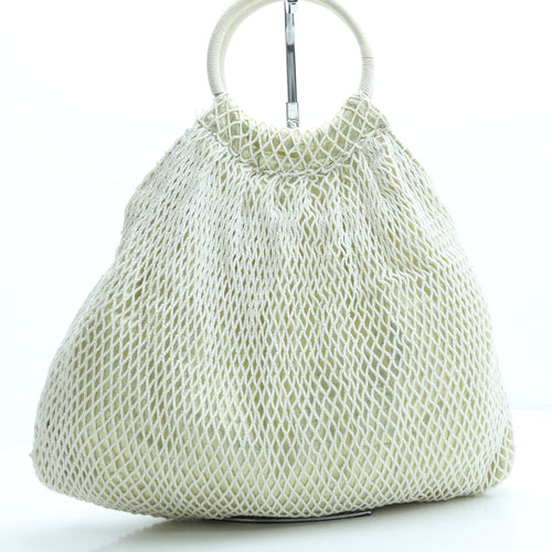 Paper Source Womens Gold Polyester Top Handle Bag Size Medium