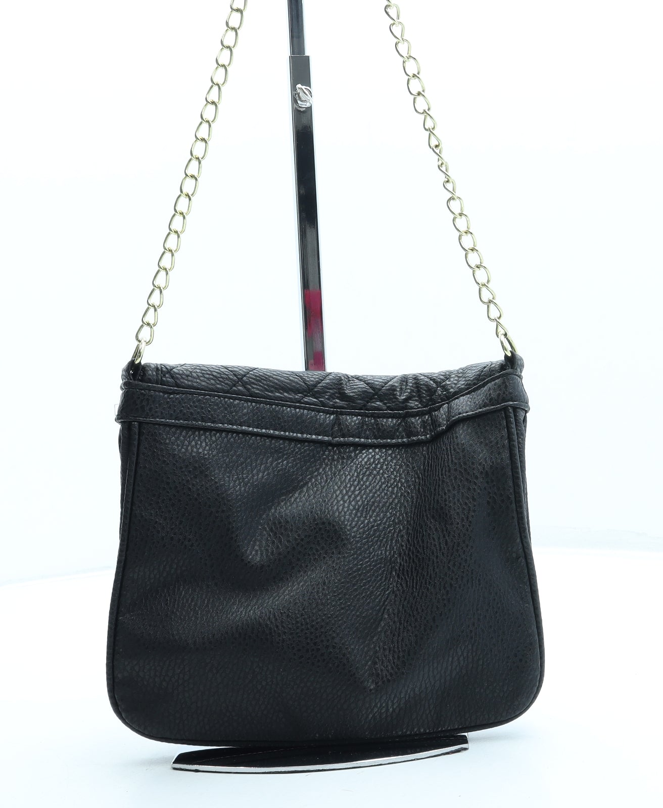 Primark Womens Black Leather Crossbody Size Small