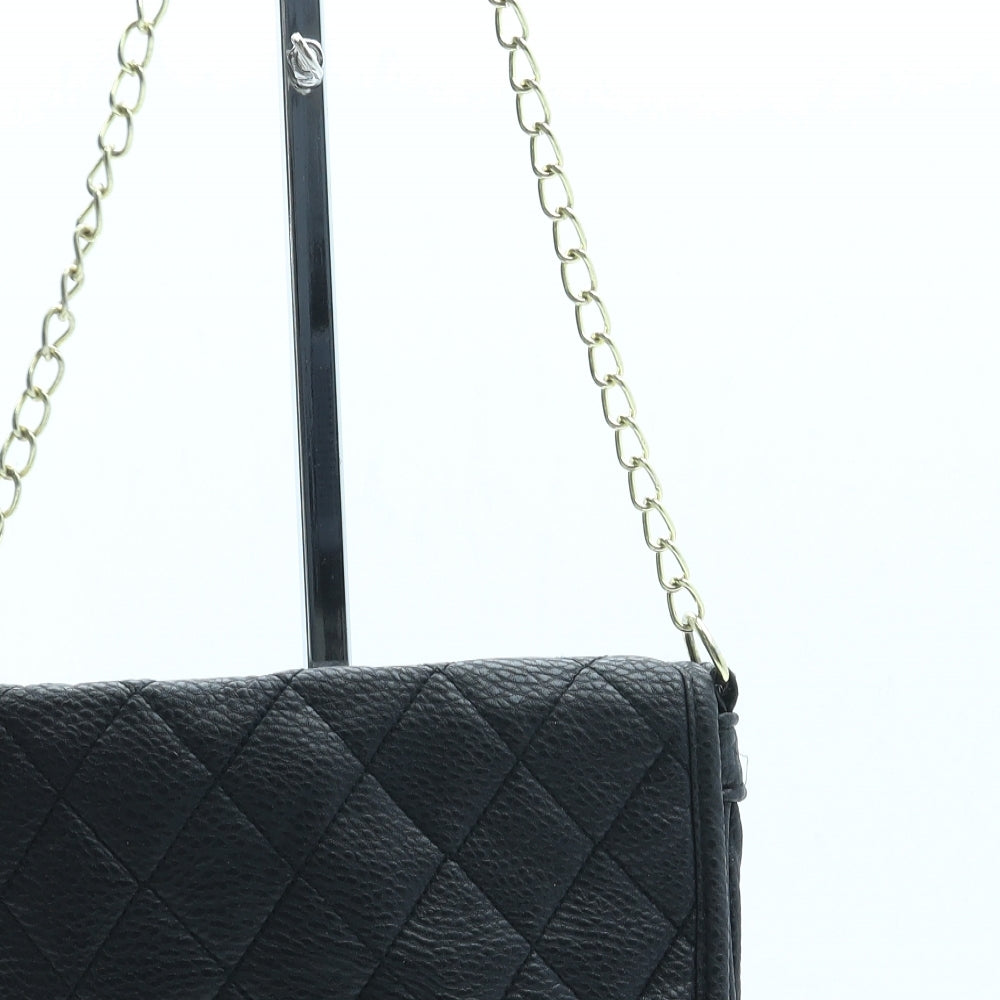 Primark Womens Black Leather Crossbody Size Small