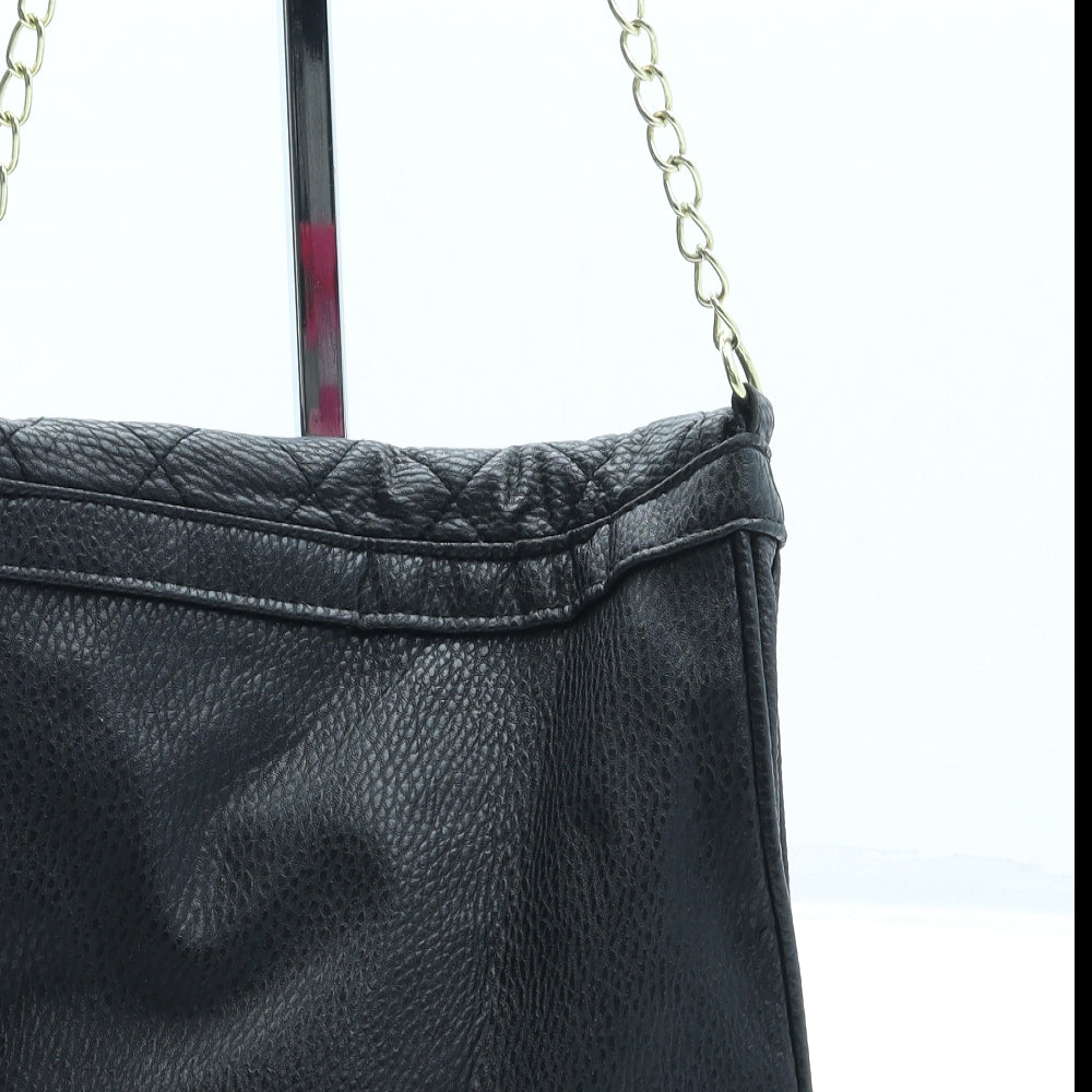 Primark Womens Black Leather Crossbody Size Small