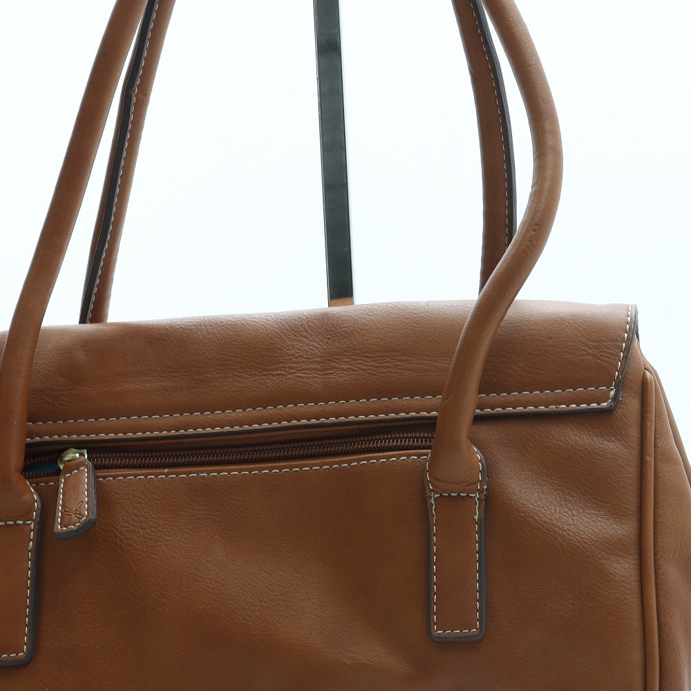 Fiorelli Womens Brown Leather Top Handle Bag Size Medium