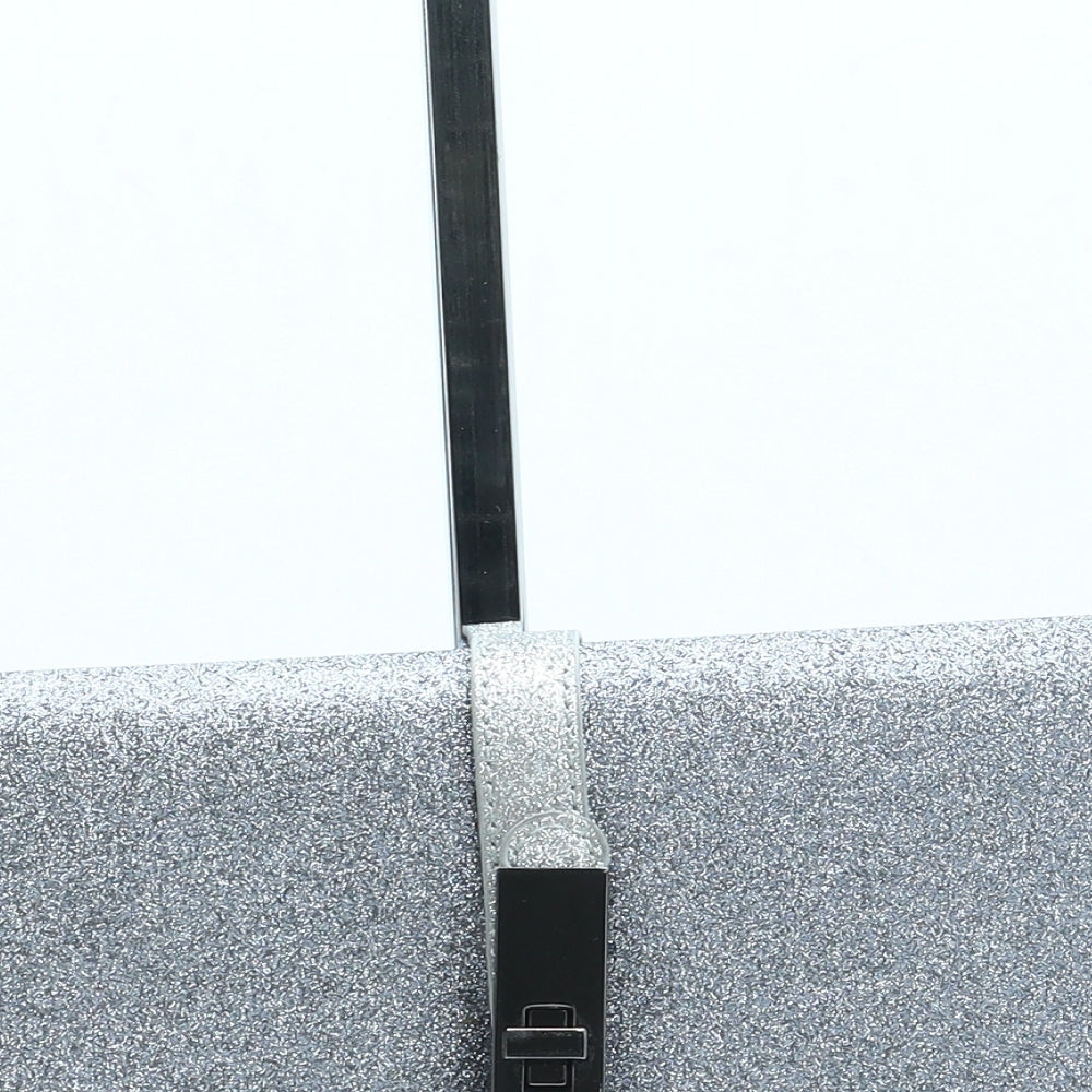 Roman Womens Grey Polyester Clutch Size Small