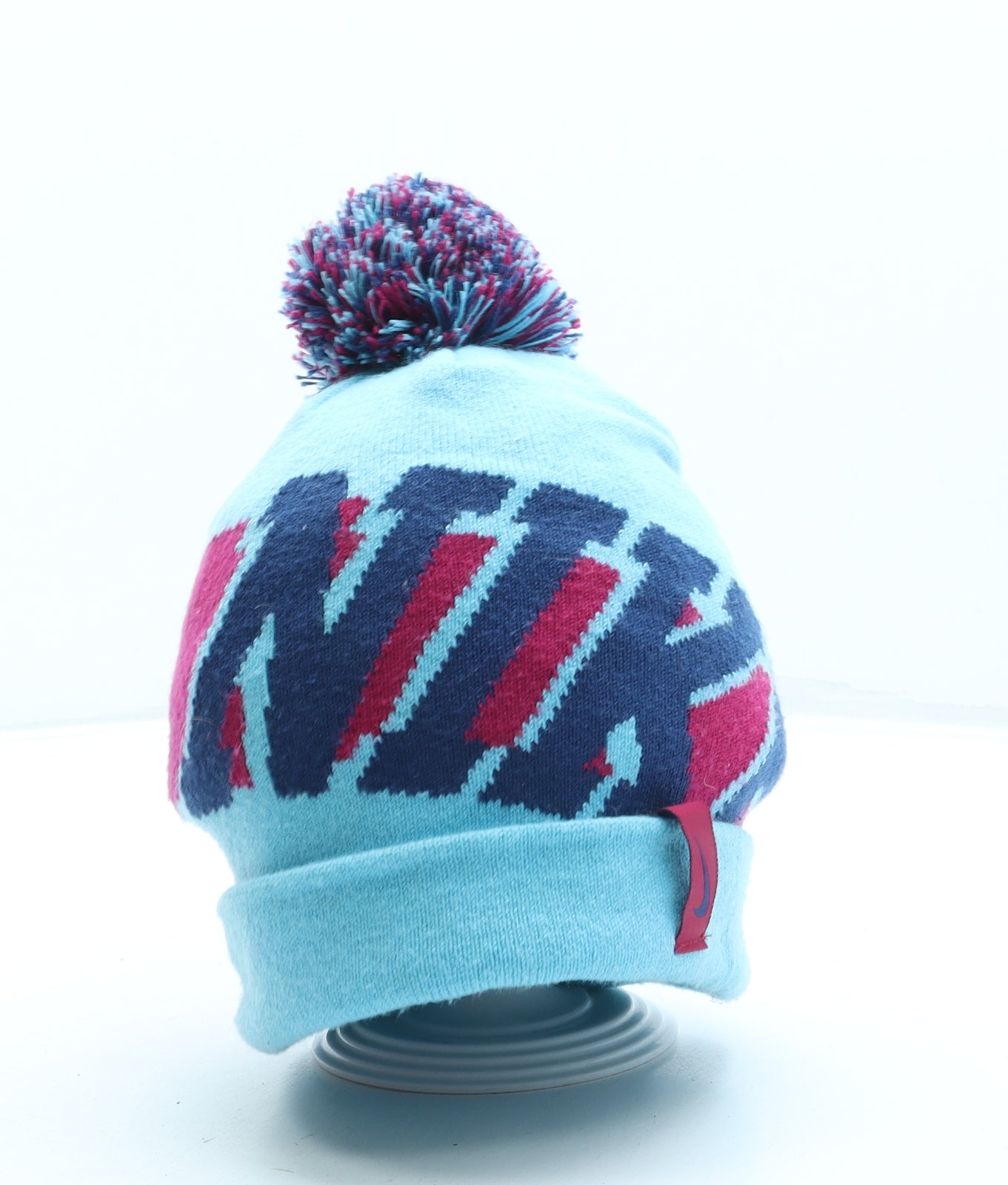 Nike Boys Blue Acrylic Bobble Hat One Size - Pom Pom