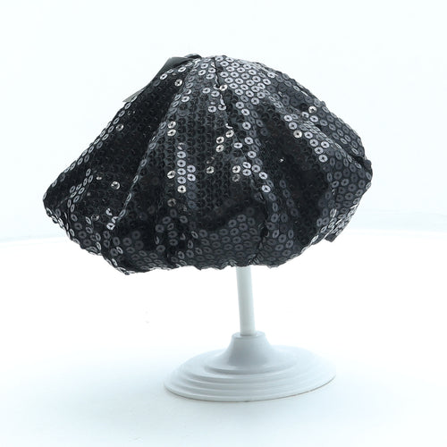 George Girls Black Acrylic Beret One Size