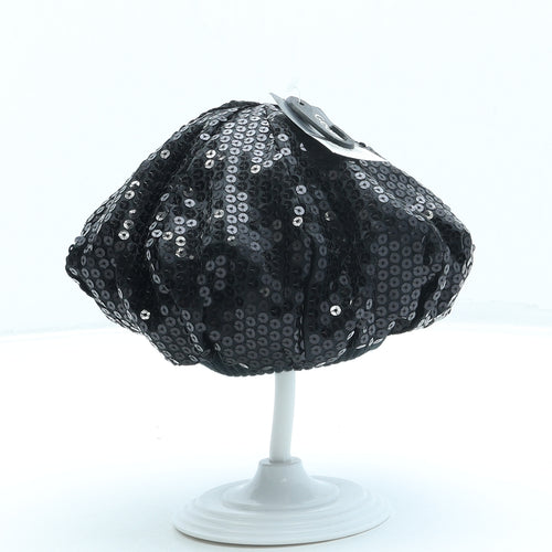George Girls Black Acrylic Beret One Size