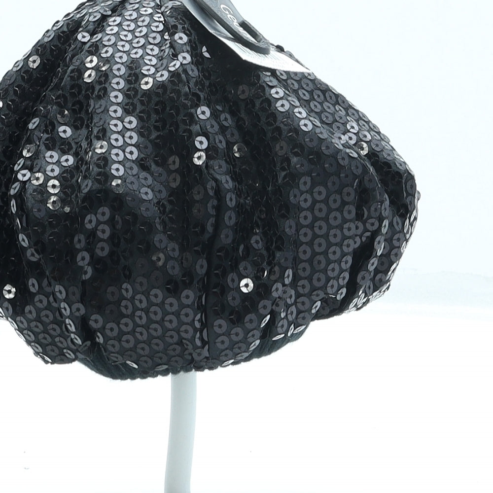 George Girls Black Acrylic Beret One Size