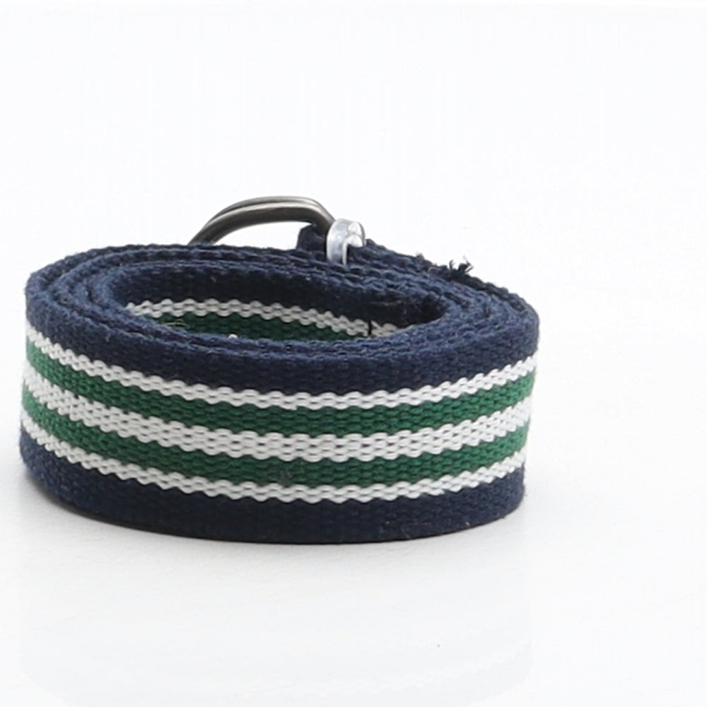 Prince and Fox Mens Multicoloured Striped Polyester Braided/Woven Belt Belt Size 36