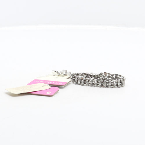 Primark Womens Silver Solid Metal Chain Belt Belt Size S