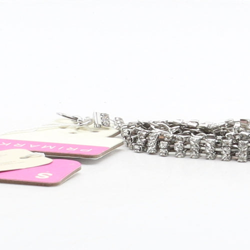 Primark Womens Silver Solid Metal Chain Belt Belt Size S