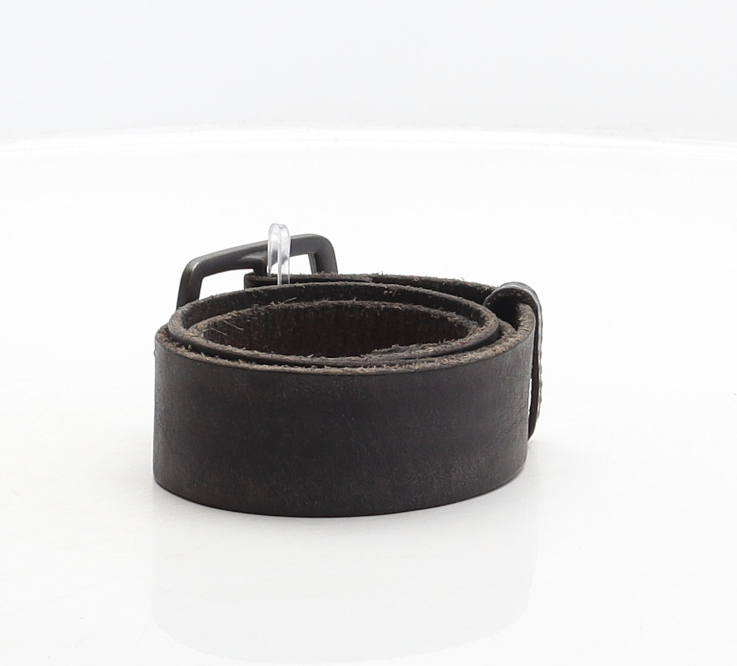 Superdry Mens Black Solid Leather Dress Belt Belt Size S