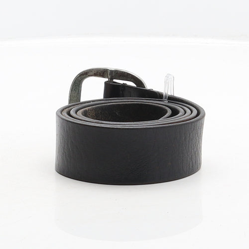 Mantaray Mens Black Solid Leather Dress Belt Belt One Size