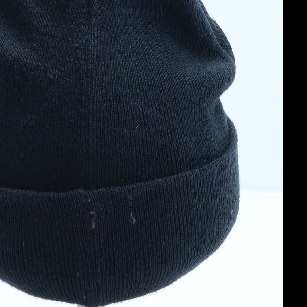 H&M Girls Black Acrylic Beanie One Size - New York