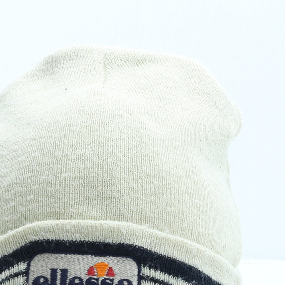 ellesse Mens Beige Acrylic Beanie One Size