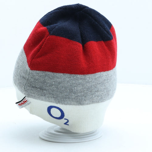 Canterbury Mens Multicoloured Striped Acrylic Beanie One Size - England Rugby