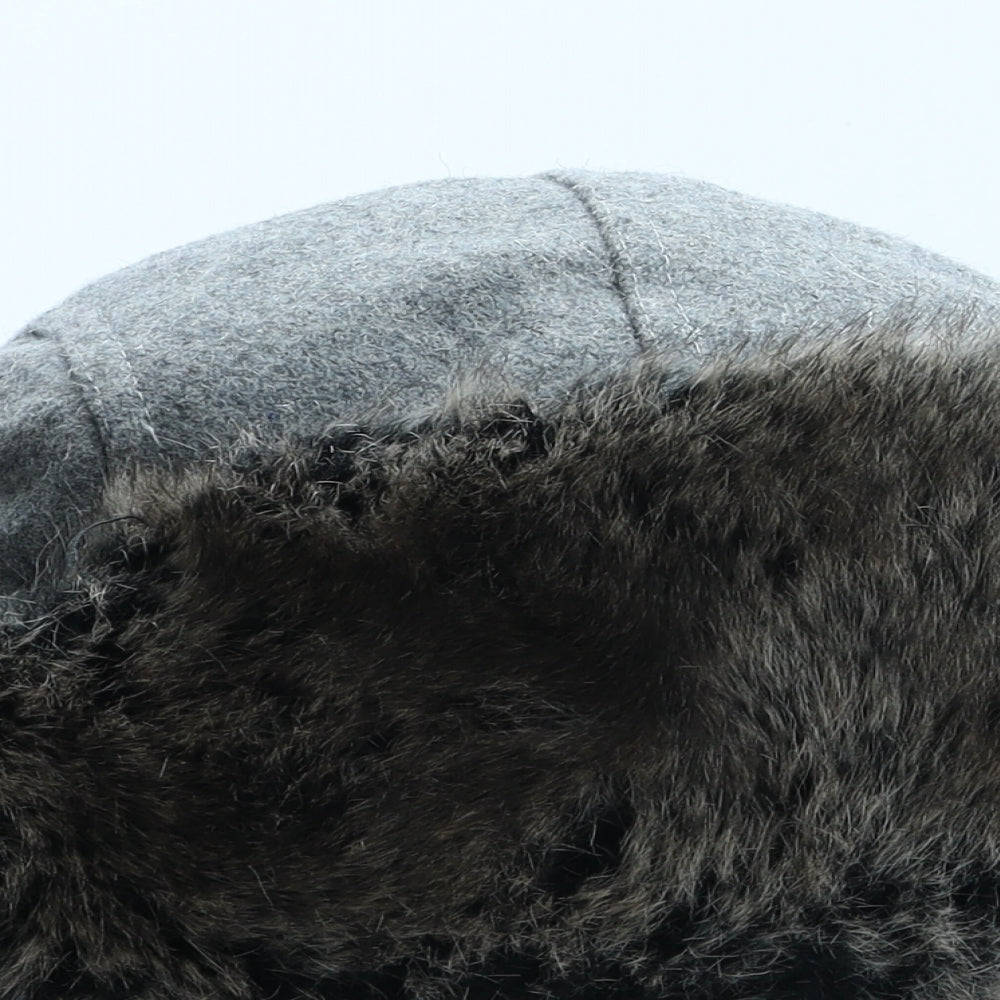 Preworn Mens Grey Polyester Trapper Hat One Size
