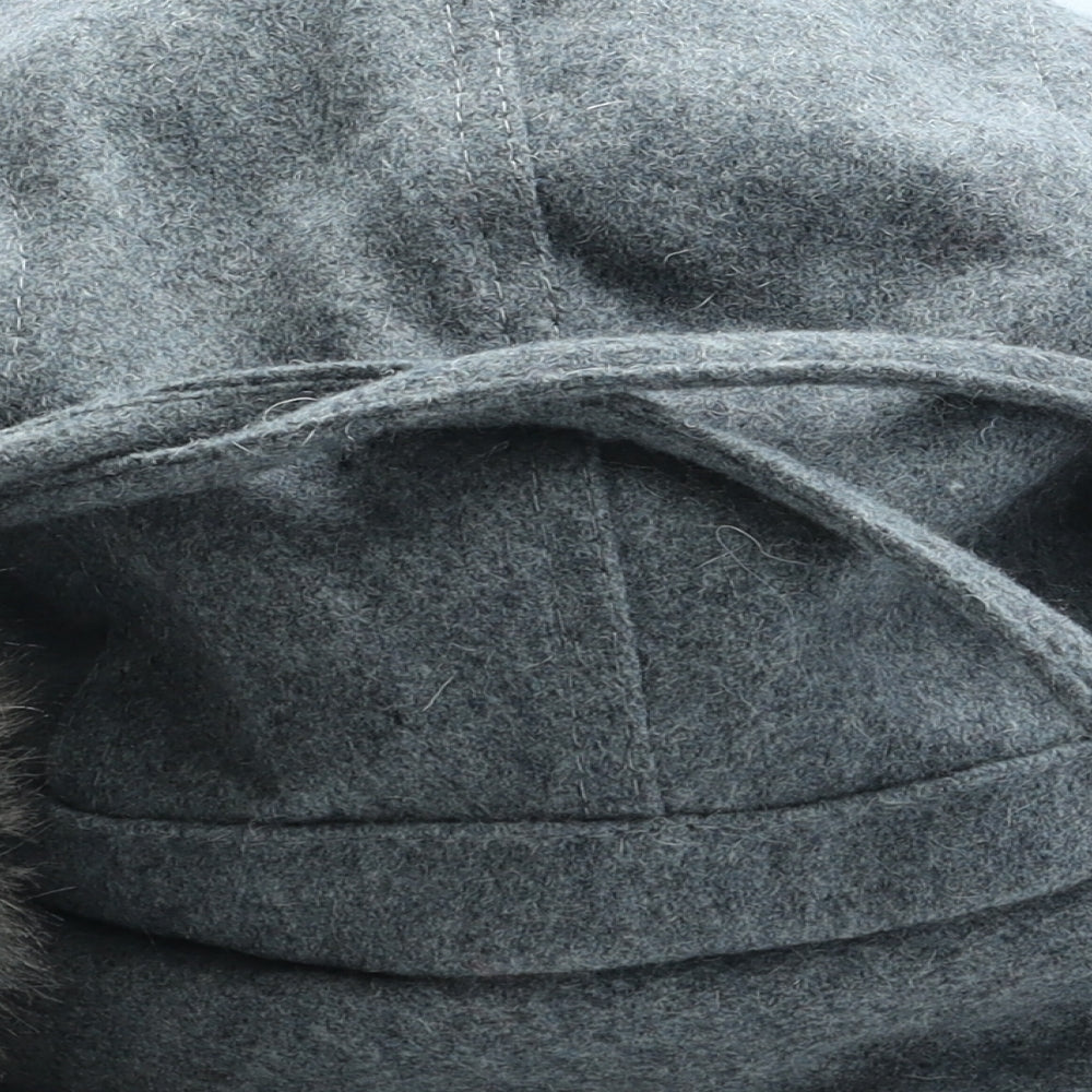 Preworn Mens Grey Polyester Trapper Hat One Size