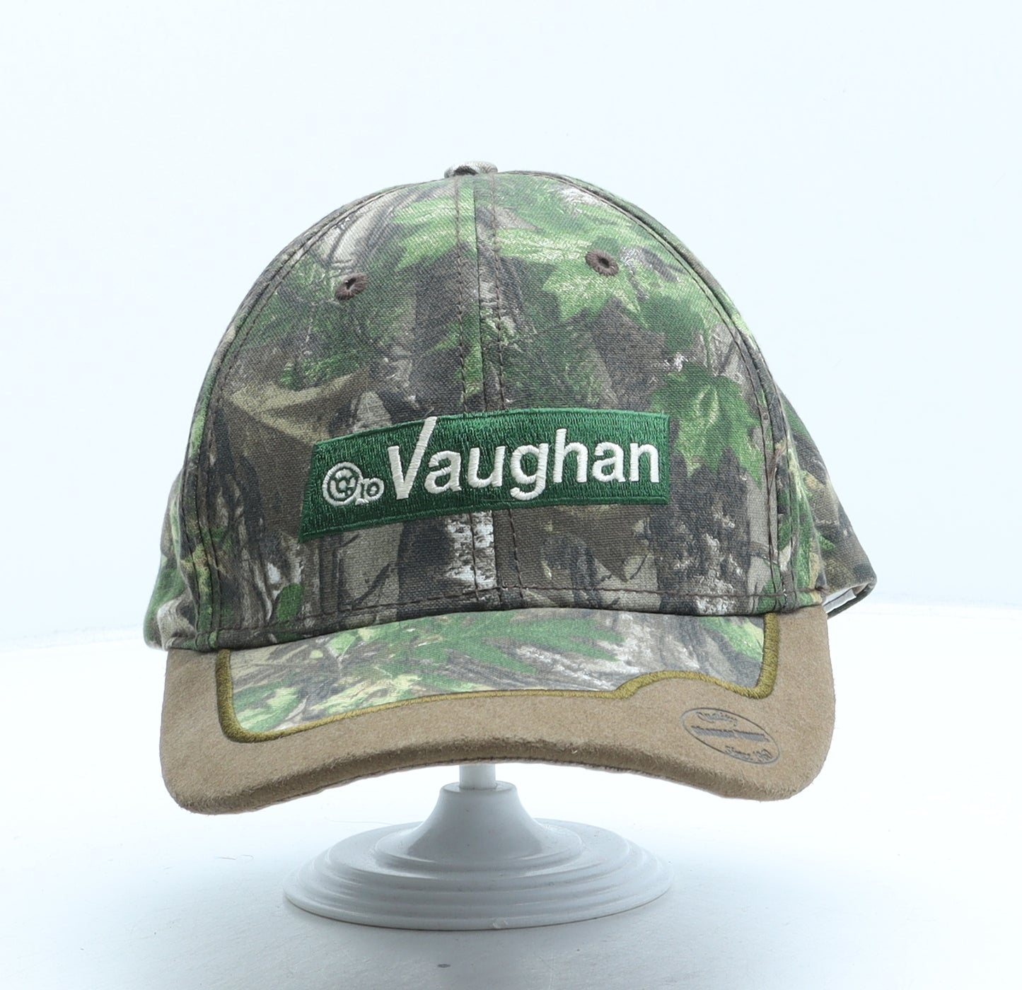 Vaughan Mens Green Camouflage Cotton Baseball Cap One Size