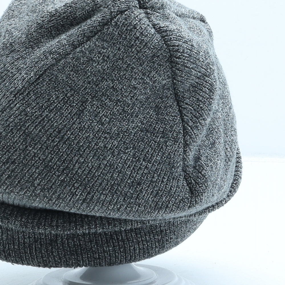 Superdry Mens Grey Cotton Beanie One Size