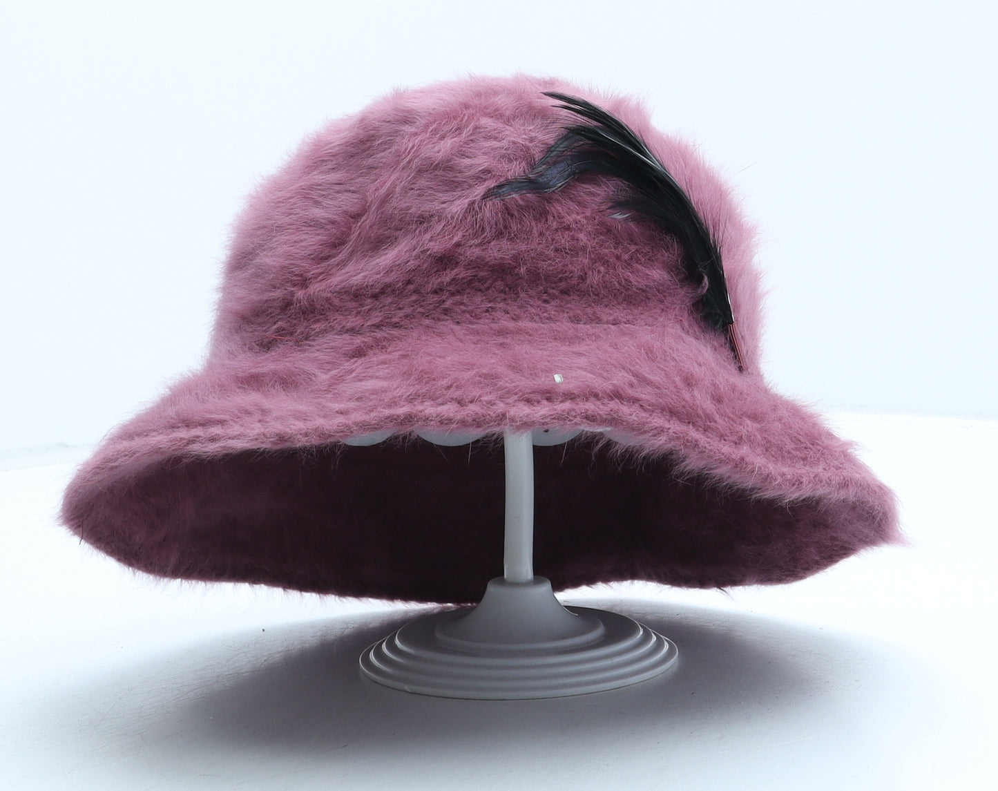Kangol Womens Pink Angora Bucket Hat One Size