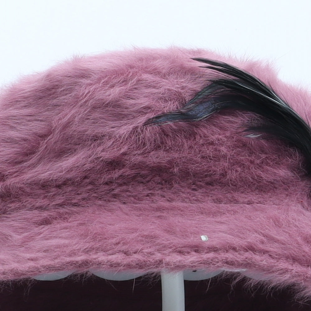 Kangol Womens Pink Angora Bucket Hat One Size