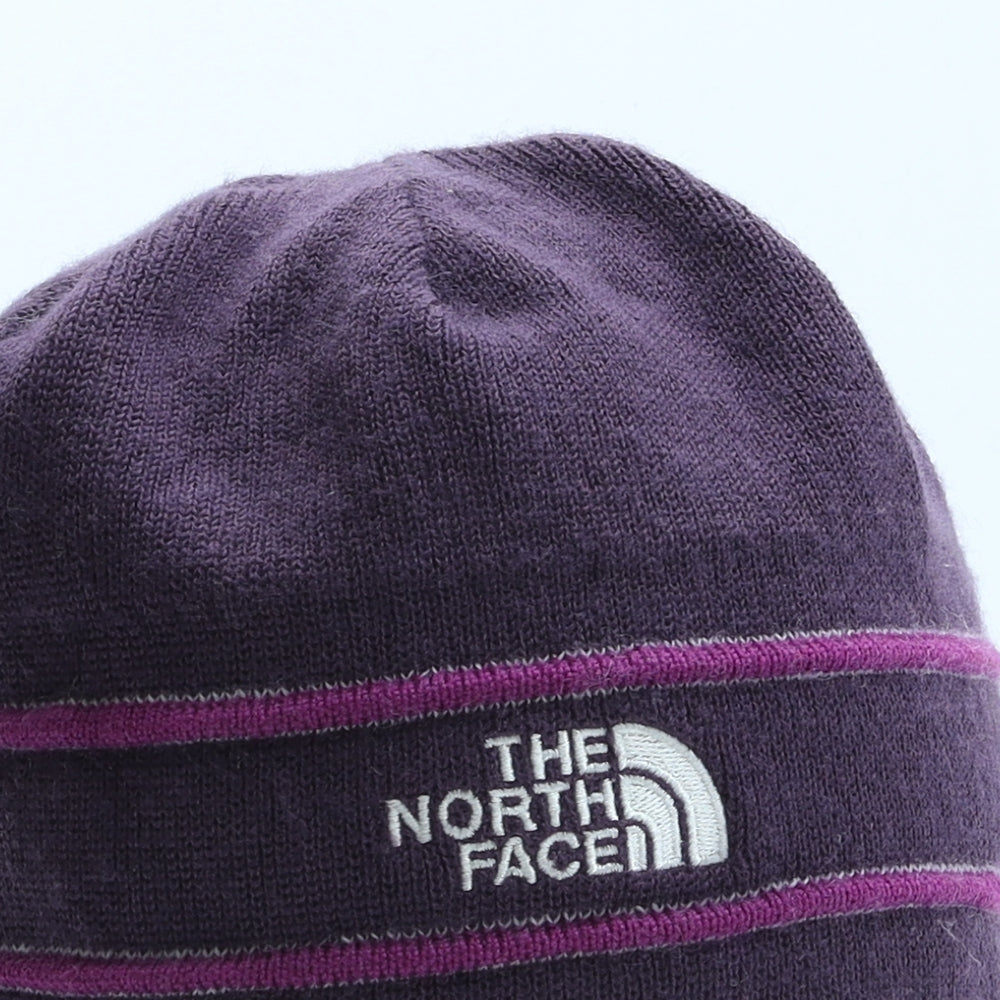 The North Face Womens Purple Wool Beanie One Size