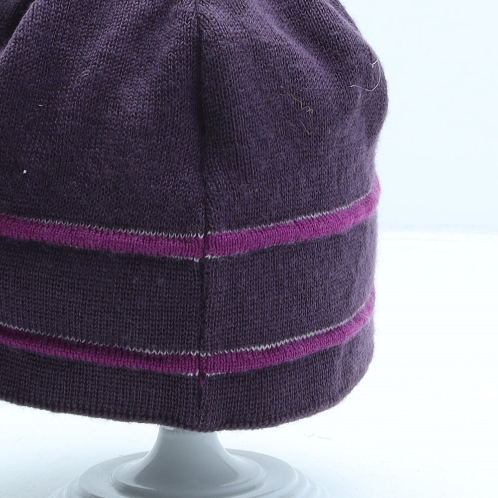 The North Face Womens Purple Wool Beanie One Size