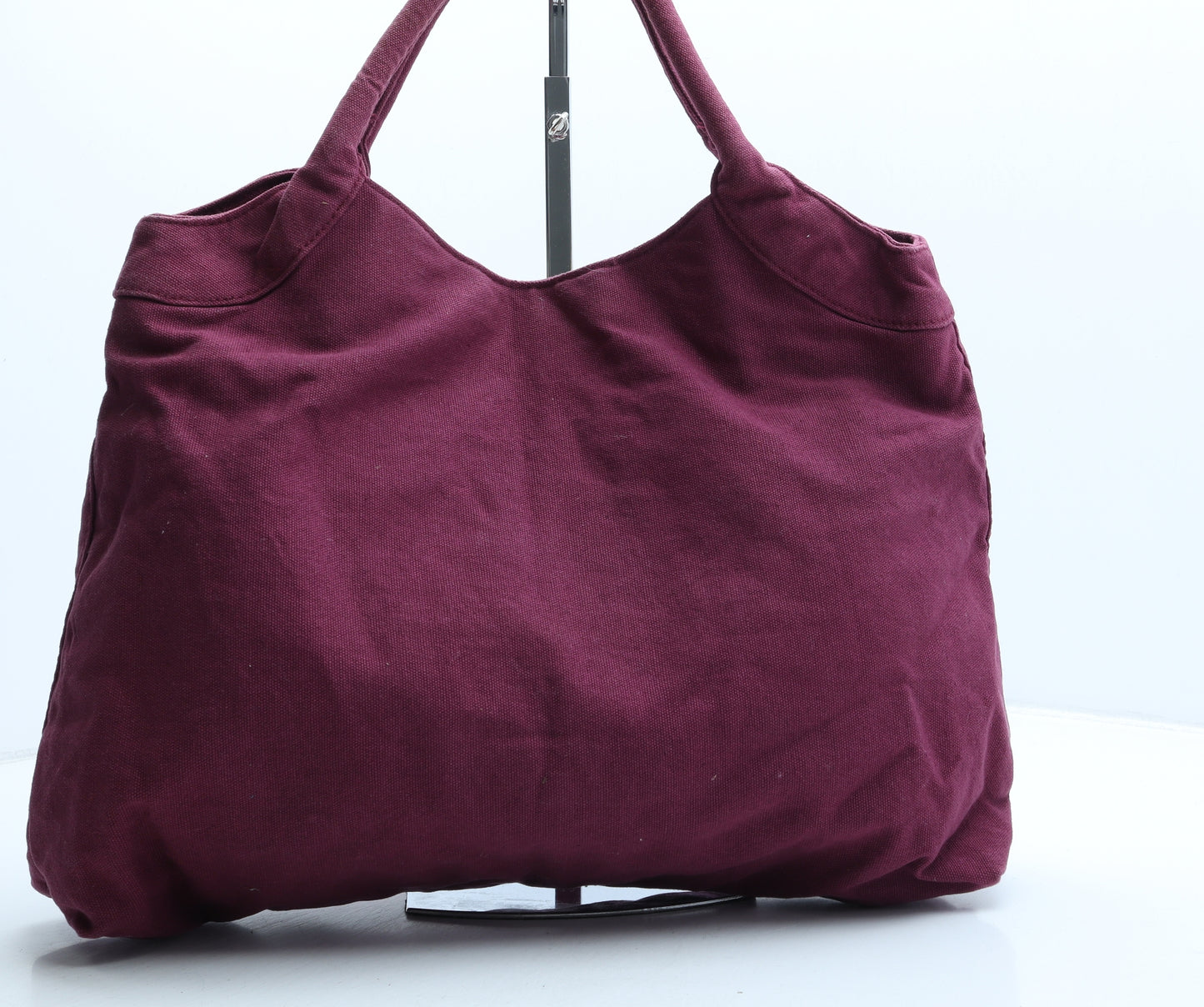 GUESS Womens Purple Polyester Top Handle Bag Size Large