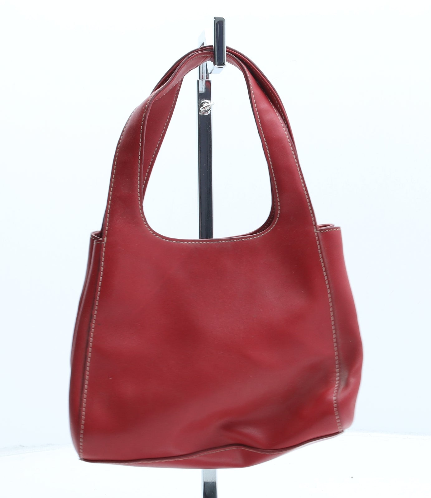 Nine & Co Womens Red Polyurethane Top Handle Bag Size Mini