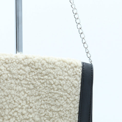 Preworn Womens Black Polyurethane Crossbody Size Small