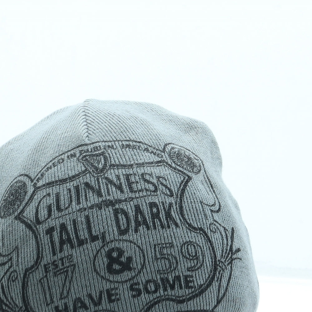 Guiness Mens Grey Cotton Beanie One Size